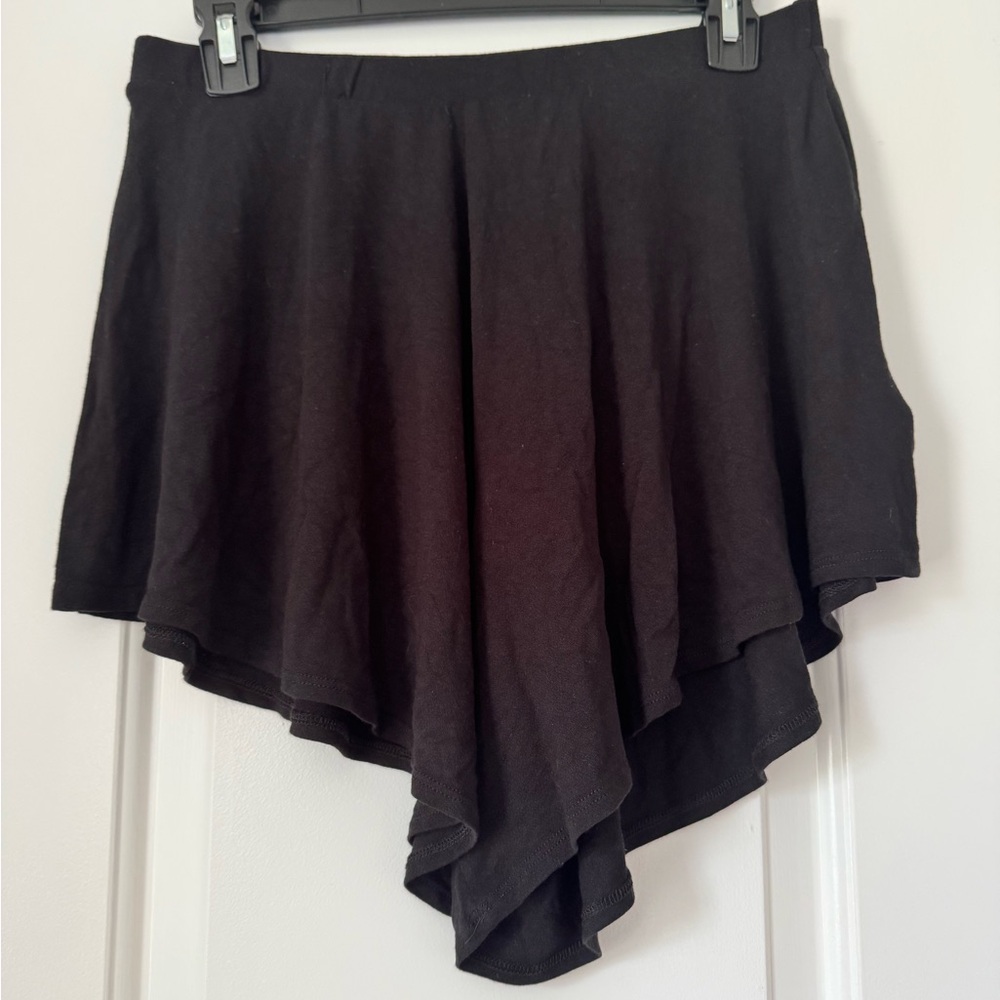 Free People Black Asymmetric Skort